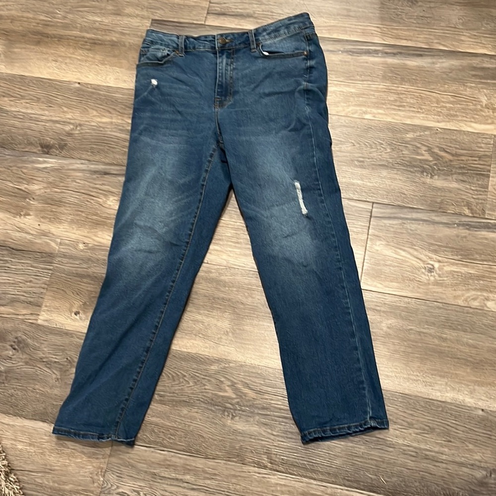 Straight leg blue jeans size 10